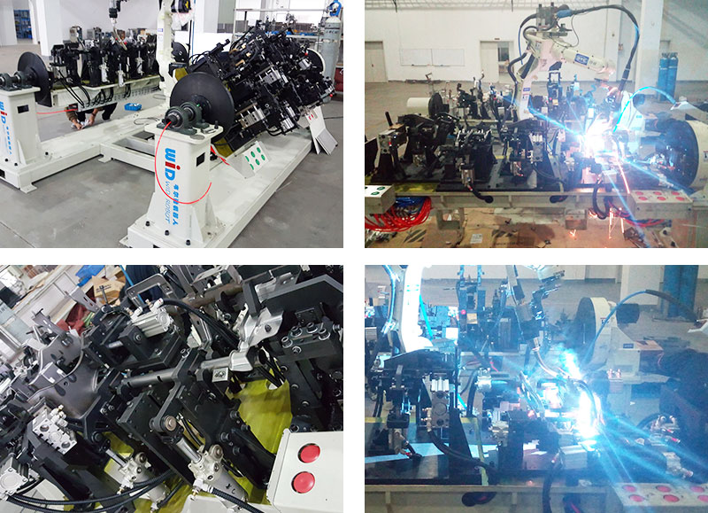 汽車零部件機(jī)器人雙工位焊接工作站案例！